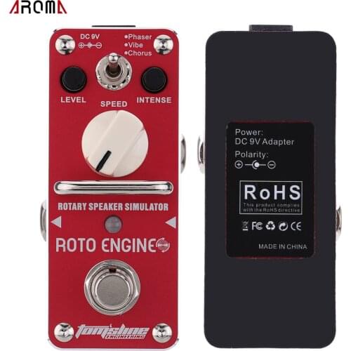 AROMA ARE-3 Engine Rotary Speaker Simulator Mini Single Electric Guitar Effect Pedal with True Bypass guitar pedal