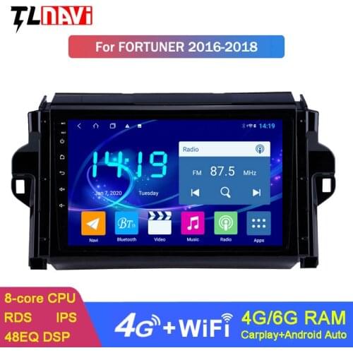 6G+128G IPS DSP CARPLAY For Toyota Fortuner 2 2015-2018 Car Radio Multimedia Video Player Navigation GPS Android 10