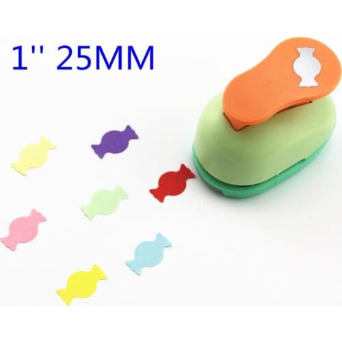 Free ship 1'' (2.5cm) candy paper shaper scrapbooking punches paper punch eva foam punch diy paper crafting tools b569