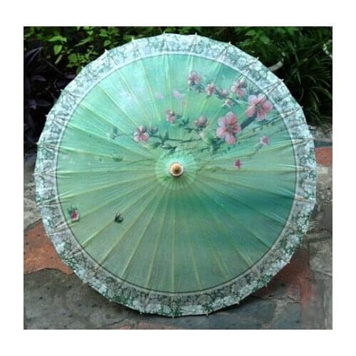 Free shipping Dia 84cm chinese spring scenery waterproof parasol oiled paper umbrella women traditional dance props umbrella