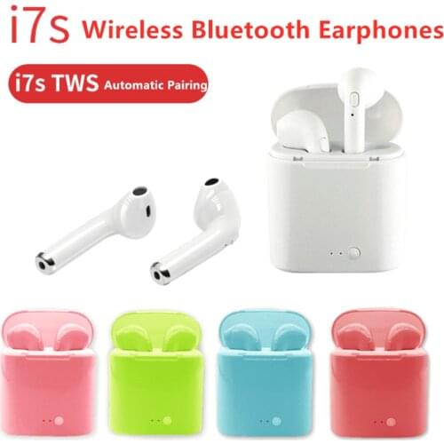 Headphones Bluetooth Wireless Earbuds I7s Tws Portable Mini Stereo Bass Wireless Bluetooth Earphone Bluetooth Headset For IOS