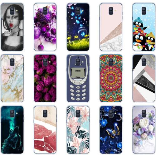 For Samsung Galaxy A6 2018 case Dual SIM SM A600 A600F phone cover for samsung A6 plus 2018 A605 A605F protective coque bumper