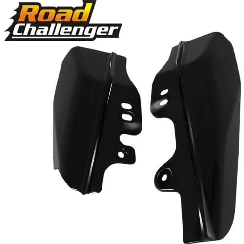 Black Motorcycle Mid-Frame Air Deflector Engine Heat Shield Cover For Harley Touring Electra Glide Road King FLHR FLHX 01-08