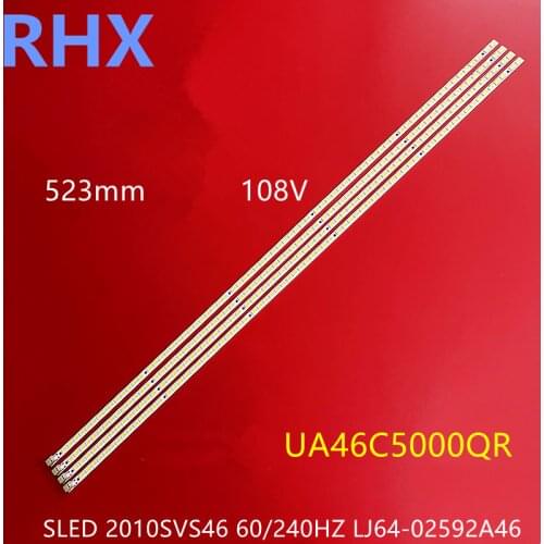 2Pieces/lot FOR Samsung UA46C7000WF Article lamp LJ64-02381A LJ64-02380A LMB-4600BM11 1piece=72LED 522MM
