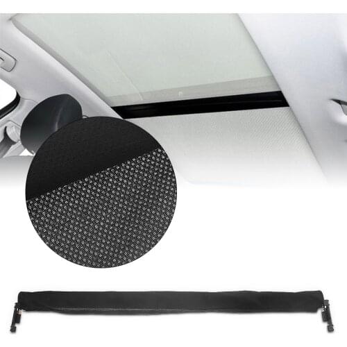 Black Panoramic Sunroof Sunshade Fabric Curtain For VW MK7 Golf 7 GTI GolfR Car Roof Window Sun Cover Shield Trim Roller Blind