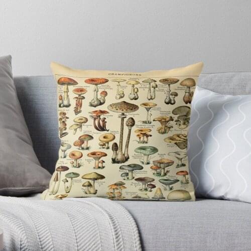 Mushrooms Throw Pillow Cushion Cover Polyester throw pillows case on sofa home living room car seat decor 45x45cm