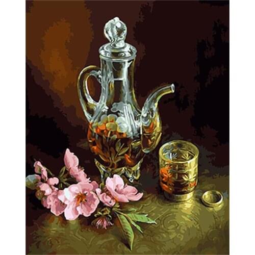 PAINTBOY Framed Pictures DIY Painting By Numbers Acrylic Painting On Canvas Wall Art For Living Room Home Decor