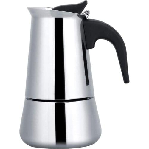 Schnesland Portable Stainless Steel Coffee Pot Moka Espresso Maker Mocha Pot