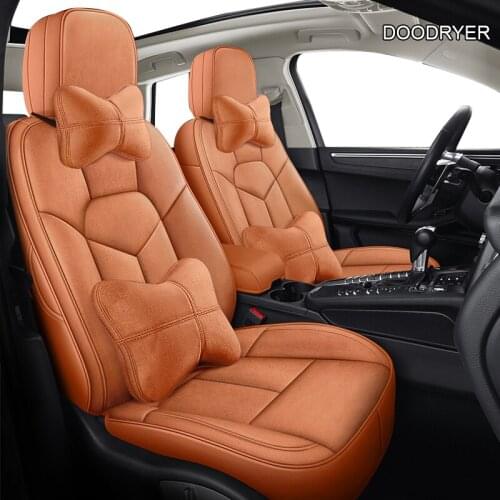 DOODRYER Custom Leather car seat cover For Mercedes-Benz E260 E300 E200 E250 E260 E320 C200 C180 C300 C260 C100 C320 car sea