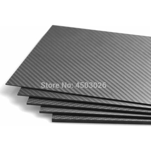250*200MM carbon fiber laminated panel 100% Real 3K carbon fibre Epoxy Resin Material Matte Surface Plate for FPV QAV DIY