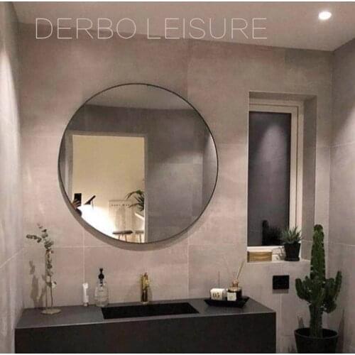 Nordic Modern Design Fashion Popular Loft Metal Round Wall mounted decorative round mirror, Classic Creative design mirror 1PC