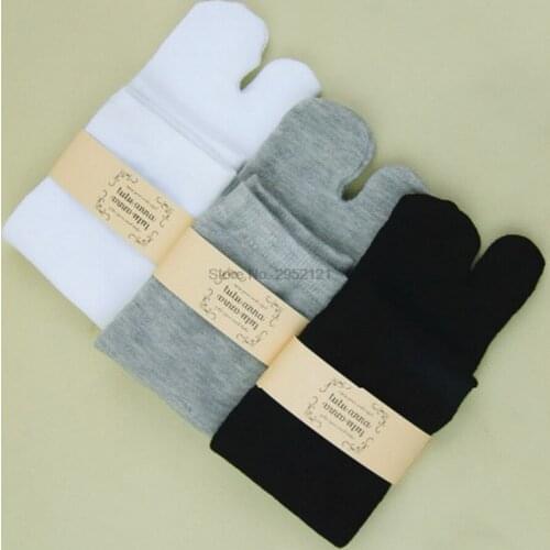 By dhl 100pair Japanese Tabi Socks Kimono Geta Clog Flip Flop White Split Toe Cosplay Split socks