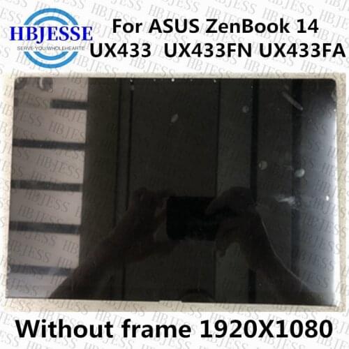 Original 14'' display for ASUS ZenBook 14 Lingya Deluxe14 UX433FN UX433 LCD screen assembly without Bezel 1920X1080 resolution
