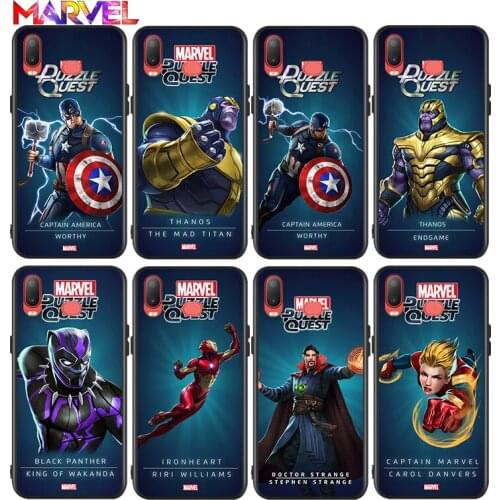 Marvel Cool Hero for Samsung Galaxy A9 A8 Star A750 A7 A6 A5 A3 Plus 2018 2017 2016 Black Phone Case Soft Cover