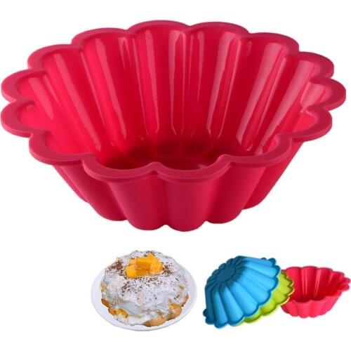 High 24cm Silicone Baking Tray Mold Birthday Chiffon Cake Mousse Cake Baking Non-Stick Silicone Baking Tray DIY Large Size