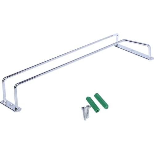 27CM Wine Glass Rack Hanging Stemware Holders Under Cabinet Home Bar