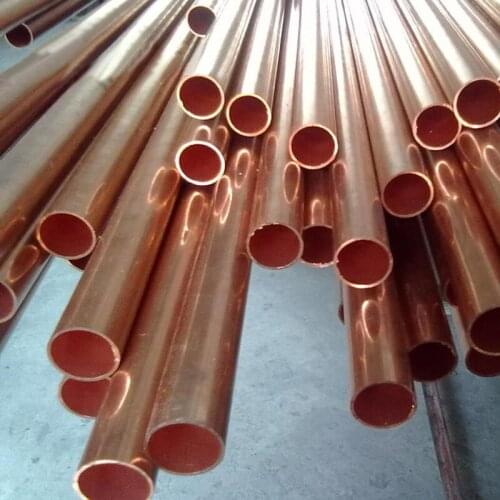 T2 Copper Pipe Coil Copper Tube Intermediate Joint Direct Connection OD 3-30mm Thick 0.5-3mm Pressure Pipe Cold Pressed