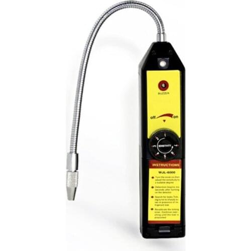 WJL-6000 Freon Leak Detector Halogen Leak Detector Refrigerant Gas HVAC R22 R410A R134A R1234YF CFCs HCFCs HFCs Detector High Ac