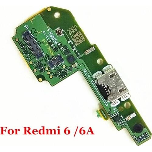 For Xiaomi Redmi 6 6A Original USB Charing Dock Connector Charger Board with Microphone Flex Cable for Redmi6 Redmi 6A