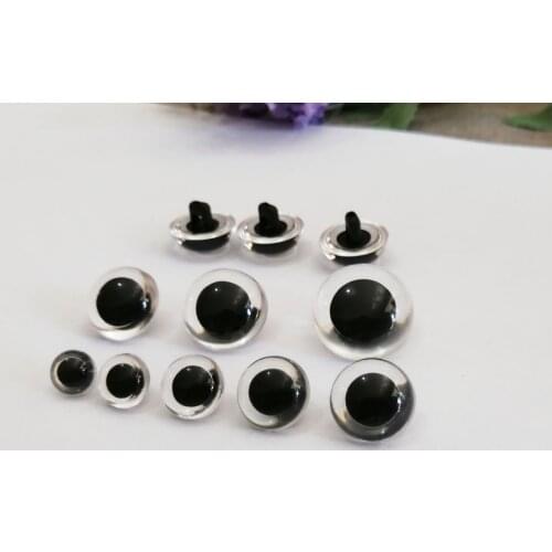 100pcs/lot--plastic clear crystal handscrew toy button eyes for diy doll findings--9mm-10.5mm-12mm-13.5mm-15mm-18mm-21mm option