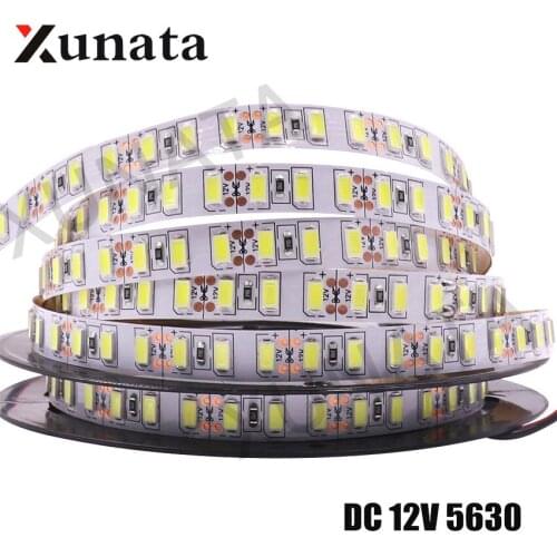 DC12V SMD 5630 Led Strip Light 5730 LED Strip Tape Lamp Light Strips Kitchen Home Decor Natural White/ Warm White 5m