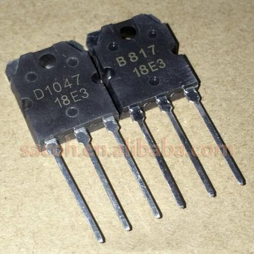 10Pairs 2SB817 B817 + 2SD1047 D1047 TO-3P 12A 140V NPN PNP Silicon Power Transistors