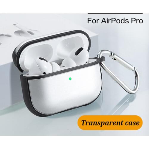 Case For Apple Airpods pro Case Clear Earphone Accessories Anti-fall Transparent For AirPods 3 Cover Luxury With Keychain