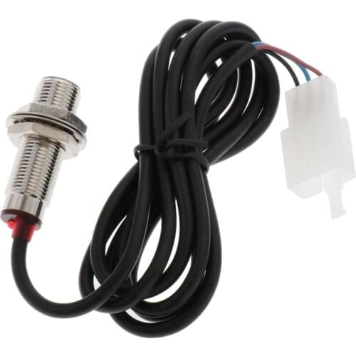12V Motorcycle Speedometer Cable Sensor Case Digital Odometer 85cm