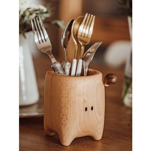 Pen Holder Chopstick Canister Tableware Stand Storage Box Study Fun Gift Birthday Nordic Desktop