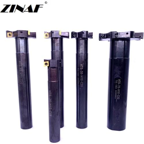 HTS series 20mm-100mm T-slot milling cutter Trapezoidal slot milling cutter Side milling cutter for CCMT06 CNC milling machine