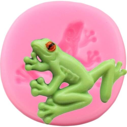Frog Silicone Molds Candy Resin Clay Soap Mold DIY Party Cupcake Topper Fondant Cake Decorating Tools Chocolate Gumpaste Moulds