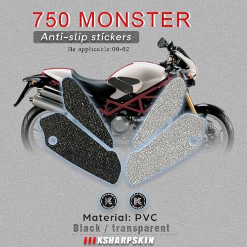 Motorcycle fuel tank pad tank grip protection sticker knee grip side applique for DUCATI 00-02 MONSTER 750 00-02 MONSTER 900