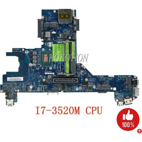 NOKOTION CN-0GR4H8 0GR4H8 GR4H8 QAL70 LA-7741P For Dell Latitude E6330 Laptop motherboard I7-3520M CPU DDR3