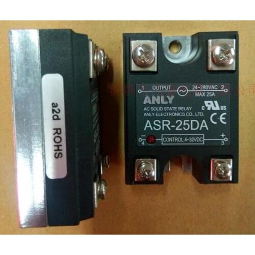 Original authentic Taiwan ANLY ASR-25DA solid state relay