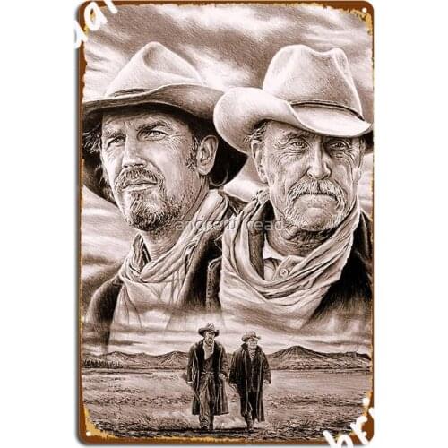 The Open Range Metal Sign Cave Pub Mural Painting Pub Design Tin Sign Poster