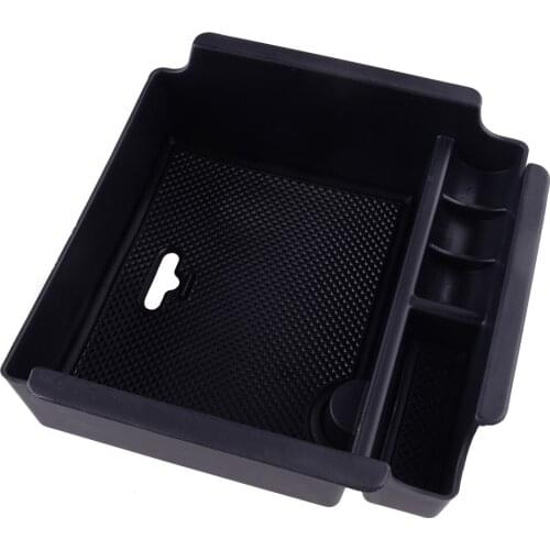 Center Console Armrest Storage Box Tray Organizer Car Black fit for Nissan Maxima 2016 2017 2018 2019 2020 Left Hand Drive Only