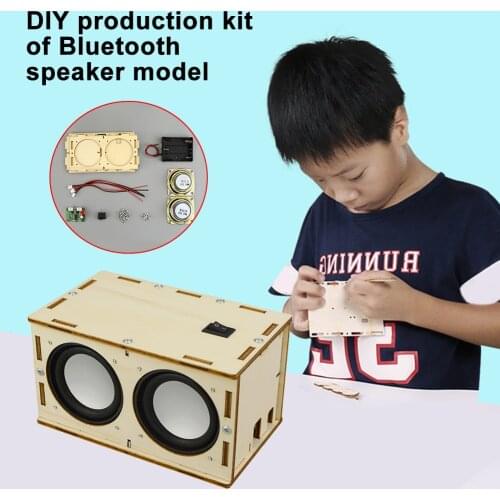 Kids Adults Handmade Portable Non Toxic Safe Electronic Sound Amplifier DIY Bluetooth Speaker Box Kit ABS Battery Powered