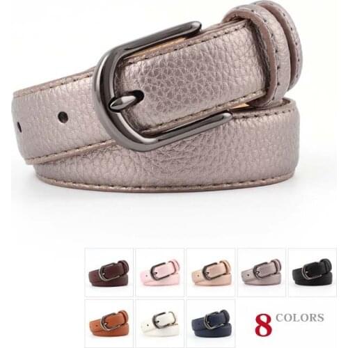 High Quality Retro Pu Leather Waist Belt Woman Black Pin Buckle Belts Fashion Casual Jeans Dress For Female Cintos Ceinture