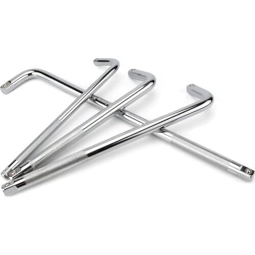 L Type Socket Bent Bar 250mm 300mm 350mm 500mm L-Handle Sockets Wrench Hand Tools 10" 12" 14" 20" Curved Rod