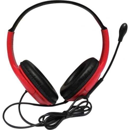 3.5mm Universal Wired Headphone Head-mounted Gaming Headset with HD Microphone for Computer