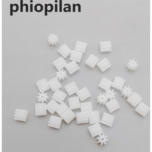 0.5 modulus 8T 8Teeth 1.5A 8-1.5A aperture=1.45mm Plastic Flat gear Spur Gears motor gear fit to 2mm optical axis or axle