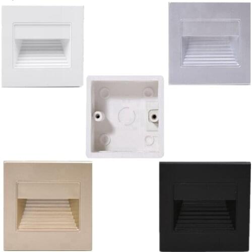 10Pcs Radar PIR Motion Sensor Led Stair Light Infrared Human Body Induction Indoor Lamp Recessed Steps Ladder Wall Lamp