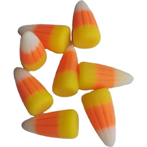 100/50pcs Resin Cute 3D Candy Corn Cabochon Miniature Art Supply Decoration Charm Craft DIY