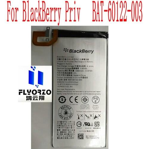 100% Brand new original 3360mAh BAT-60122-003 Battery For BlackBerry Priv Mobile Phone