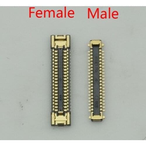2pcs/lot For samsung galaxy A30 A305 A40 A405 A50 A505 A50S A507 LCD FPC Screen Display Connector On Flex on mother board 40pin