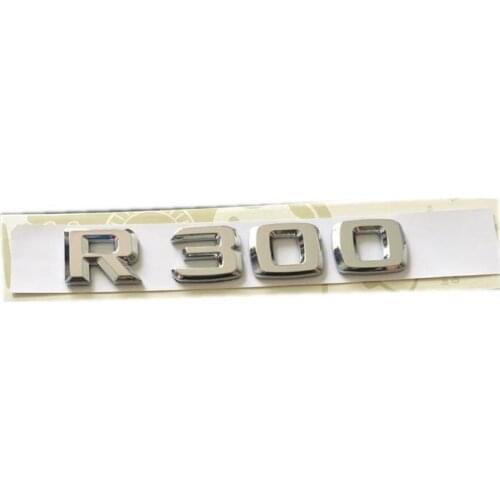 ABS R300 R320 R350 R400 R500 Number and Letters Chrome Badge Emblem Sticker