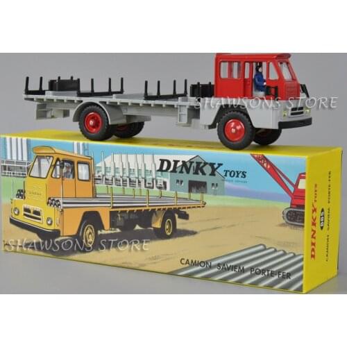 Atlas 1:43 Diecast Metal Truck Model Dinky Toys Camion Saviem Porte-Fer No.885 Miniature Vehicle Replica Collection