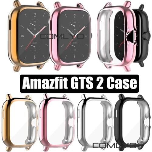 Case Cover For Huami Amazfit GTS 2 Watch Protective Shell Plating Soft TPU Bumper Full Screen Protective For Amazfit GTS2 cases