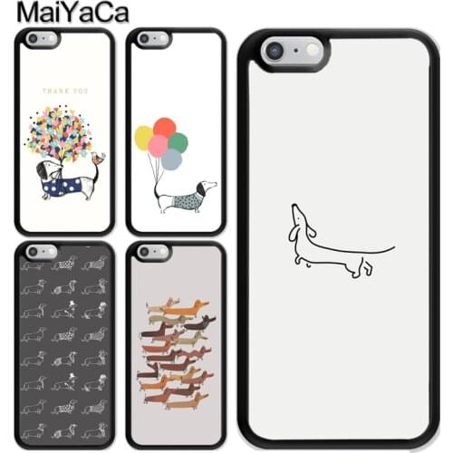 Sausage Dog Dachshund Art Case For iPhone 12 Mini 11 Pro MAX X XR XS MAX SE 2020 6S 7 8 Plus 5s Cover