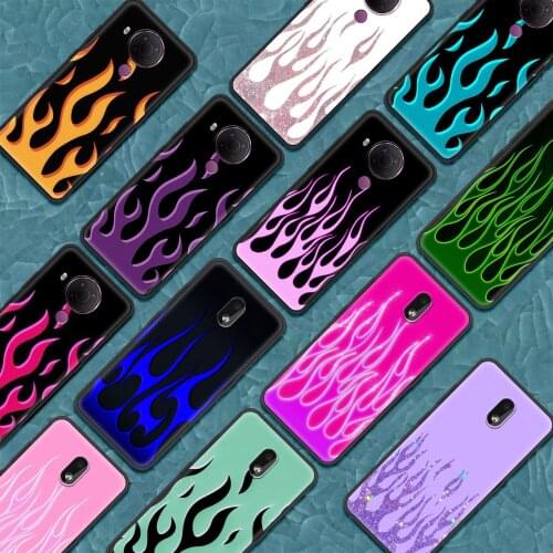 Cool Green Red Flame Fire Phone Cover for Nokia 2.2 3.2 2.3 4.2 7.2 1.3 5.3 2.4 3.4 C3 1.4 5.4 C10 C20 G10 G20 X10 X20 Case